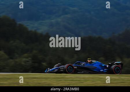 Spielberg, Österreich. 30. Juni 2023. Logan SarSergeant (USA) Williams Racing FW45. 30.06.2023. Formel-1-Weltmeisterschaft, Rd 10, Österreichischer Grand Prix, Spielberg, Österreich, Qualifikationstag. Das Foto sollte wie folgt lauten: XPB/Press Association Images. Kredit: XPB Images Ltd/Alamy Live News Stockfoto