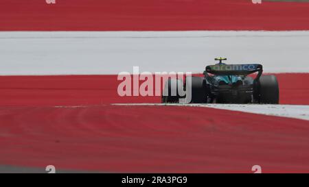 Red Bull Ring Circuit, Spielberg, Österreich, 30. Juni 2023, Nr. 14 Fernando Alonso ESP Aston Martin Aramco Cognizant Formel-1-Team während DER FORMEL 1 ROLEX GROSSER PREIS VON ÖSTERREICH 2023 – Training 1 e Qualifizierung – Formel-1-Meisterschaft Stockfoto