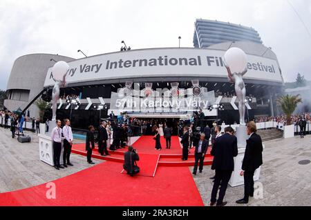 Eröffnung des 57. Internationales Filmfestival Karlovy Vary 2023 im Hotel Thermal. Karlsbad, 30.06.2023 Stockfoto