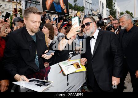 Russell Crowe bei der Eröffnung des 57. Internationales Filmfestival Karlovy Vary 2023 im Hotel Thermal. Karlsbad, 30.06.2023 Stockfoto