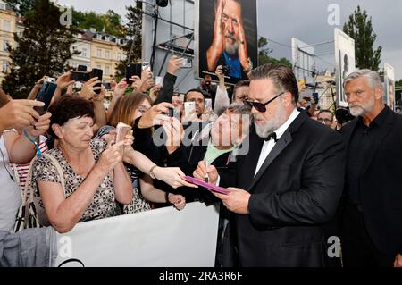 Russell Crowe bei der Eröffnung des 57. Internationales Filmfestival Karlovy Vary 2023 im Hotel Thermal. Karlsbad, 30.06.2023 Stockfoto