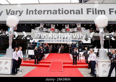 Eröffnung des 57. Internationales Filmfestival Karlovy Vary 2023 im Hotel Thermal. Karlsbad, 30.06.2023 Stockfoto