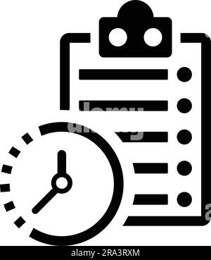 Symbol "Zeitplan". Vollständig bearbeitbare Vektor-EPS für gedruckte Materialien und Infografiken, Web oder jede Art von Konstruktionsprojekt. Stock Vektor