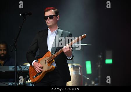 UB40 , Aufführung auf der Doncaster Racecourse , Doncaster , UK , 30.06.2023 Stockfoto