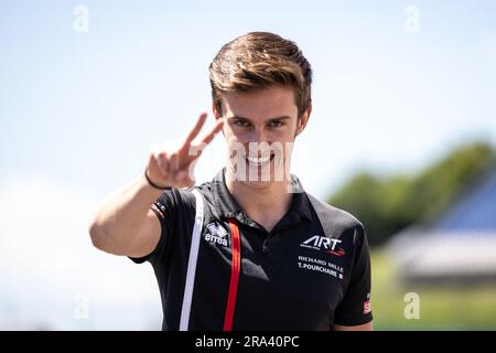 Spielberg, Autriche. 29. Juni 2023. POURCHAIRE Théo (FRA), ART Grand Prix, Dallara F2, Portrait während der 7. Runde der FIA Formel-2-Meisterschaft 2023 vom 30. Juni bis 2. Juli 2023 auf dem Red Bull Ring in Spielberg, Österreich - Photo Diederik van der Laan/Dutch Photo Agency/DPPI Credit: DPPI Media/Alamy Live News Stockfoto