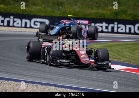 05 POURCHAIRE Theo (FRA), ART Grand Prix, Dallara F2, Action während der 7. Runde der FIA Formel-2-Meisterschaft 2023 vom 30. Juni bis 2. Juli 2023 auf dem Red Bull Ring in Spielberg, Österreich Stockfoto