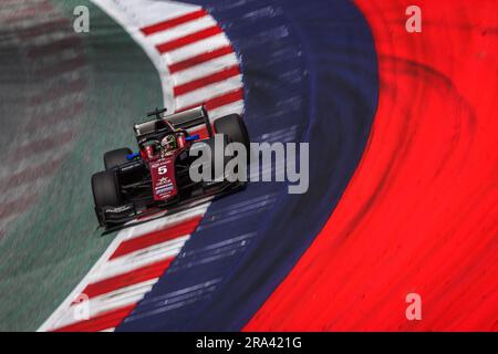 05 POURCHAIRE Theo (FRA), ART Grand Prix, Dallara F2, Action während der 7. Runde der FIA Formel-2-Meisterschaft 2023 vom 30. Juni bis 2. Juli 2023 auf dem Red Bull Ring in Spielberg, Österreich Stockfoto