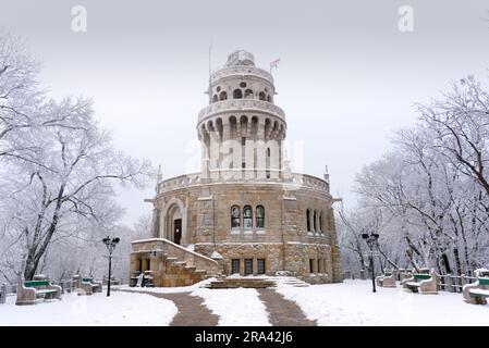 Elizabeth Lookout im Winter Stockfoto