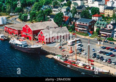 Luftaufnahme von Lunenburg, Neuschottland, Kanada Stockfoto