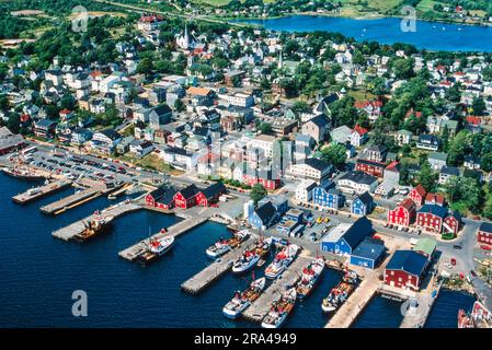 Luftaufnahme von Lunenburg, Neuschottland, Kanada Stockfoto