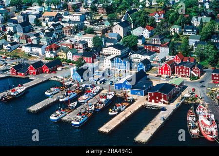 Luftaufnahme von Lunenburg, Neuschottland, Kanada Stockfoto