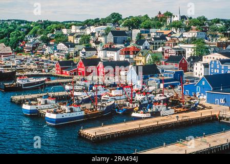 Luftaufnahme von Lunenburg, Neuschottland, Kanada Stockfoto