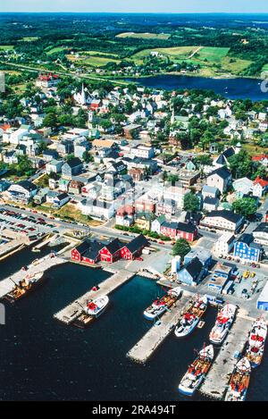 Luftaufnahme von Lunenburg, Neuschottland, Kanada Stockfoto