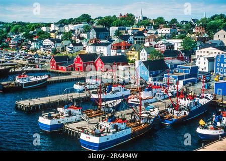Luftaufnahme von Lunenburg, Neuschottland, Kanada Stockfoto