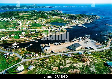 Luftaufnahme von Durrell, Neufundland, Kanada Stockfoto