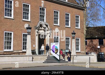 Das Foundling Museum am Brunswick Square erzählt die Geschichte des Foundling Hospital, Großbritanniens erstes Heim für Kinder, die vom Verlassen bedroht sind. Stockfoto