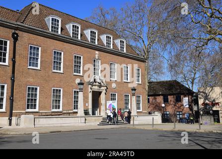 Das Foundling Museum am Brunswick Square erzählt die Geschichte des Foundling Hospital, Großbritanniens erstes Heim für Kinder, die vom Verlassen bedroht sind. Stockfoto