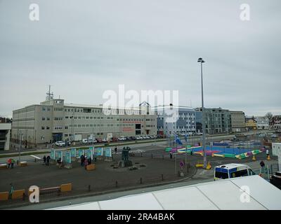 Reyjavik Hafen, reyjavik Kreuzfahrtanleger, Schiffe in reyjavik, Schleppboote, island, reyjavik island Stockfoto