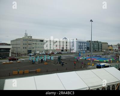 Reyjavik Hafen, reyjavik Kreuzfahrtanleger, Schiffe in reyjavik, Schleppboote, island, reyjavik island Stockfoto