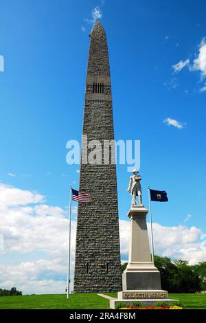 Das Bennington Battle Monument ehrt die Schlacht von Bennington während der Amerikanischen Revolution in Vermont Stockfoto