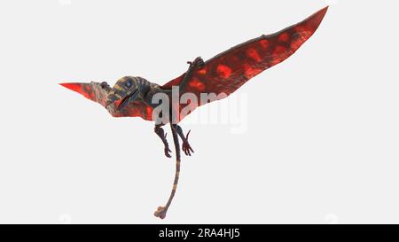 Peteinosaurus pterosaur, Illustration Stockfoto
