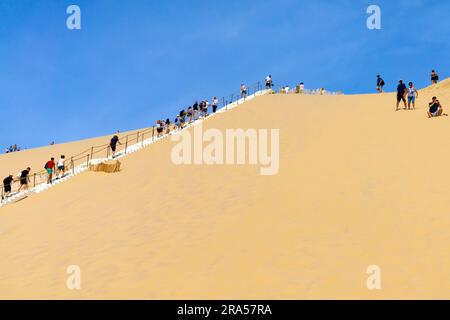 Dune of Pilat (Dune du Pilat), Frankreich. Die Grande Dune du Pilat ist die höchste Sanddüne in Europa. Es befindet sich in La Teste-de-Buch im Arcachon Stockfoto