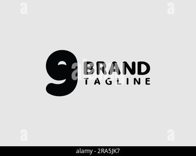 Abstrakter Elefantenkopf in Kleinbuchstaben G. geeignet für viele geschäftliche Orientierungen. Stock Vektor