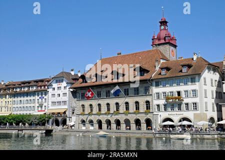 Rathaus, Altstadt, Luzern, Schweiz Stockfoto