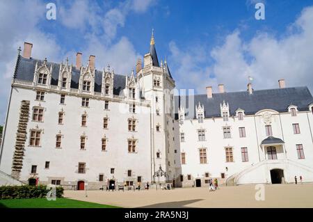 Schloss der Herzöge der Bretagne, Herzöge des Chateaus, Geschichtsmuseum von Nantes, Nantes, Loire-Atlantique, Pays de la Loire, Frankreich Stockfoto