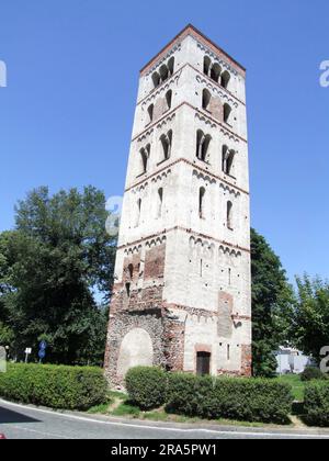 St. Stephen's Tower, Northern Po Valley, Ivrea, Turin, Piemont, Italien Stockfoto