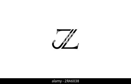 ZL, LZ, Monogramm mit abstrakten Buchstaben und Logo Stock Vektor