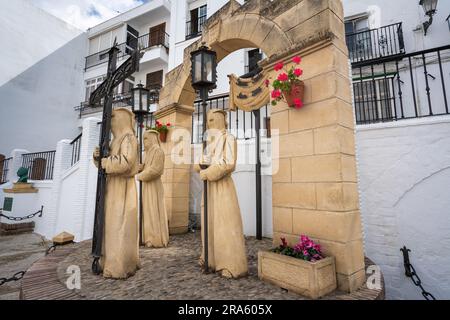 Denkmal der Heiligen Woche (Monumento a la Semana Santa) - Arcos de la Frontera, Cadiz, Spanien Stockfoto