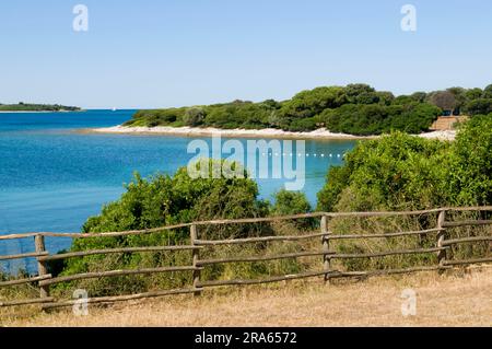 Bay, Veli Brijun, Brijuni National Park Island, Istrien, Kroatien Stockfoto