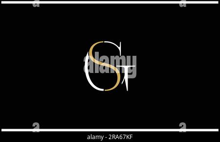 SG, GS, Monogramm mit abstrakten Buchstaben und Logo Stock Vektor