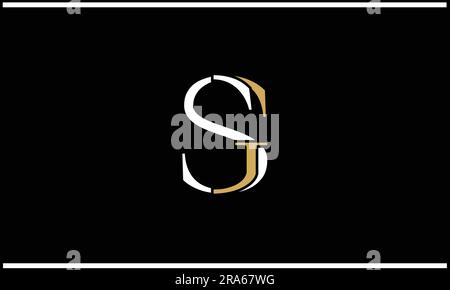 SG, GS, Monogramm mit abstrakten Buchstaben und Logo Stock Vektor