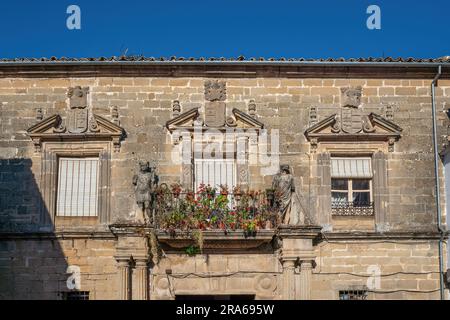 Porceles Palace - Ubeda, Jaen, Spanien Stockfoto