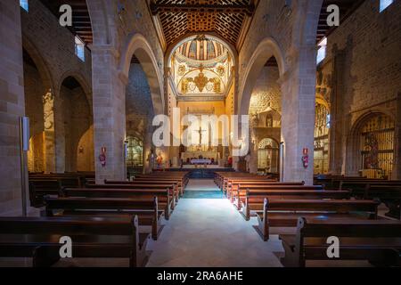 Basilica de Santa Maria de los reales Alcazares Interior - Ubeda, Jaen, Spanien Stockfoto
