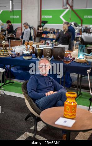 Monatsmarkt für Antiquitäten im Wembley Park, letzten mittwoch des Monats Stockfoto