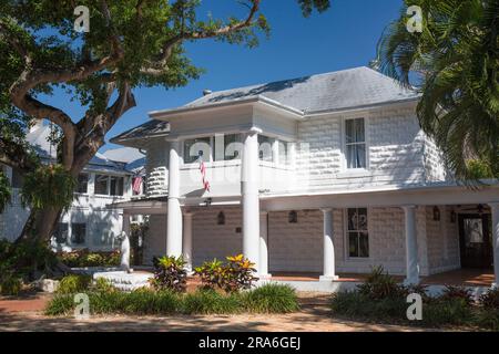 Fort Lauderdale, Florida, USA. Historische Architektur im Old Fort Lauderdale Village, Riverwalk Park, Downtown District. Stockfoto