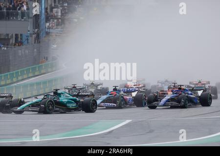 Spielberg, Österreich. Juli 1. 2023. Formel 1: Rolex-Grand-Prix auf dem Red Bull Ring, Österreich. Sprint Race im Bild: Beginn des Sprint Race © Piotr Zajac/Alamy Live News Stockfoto