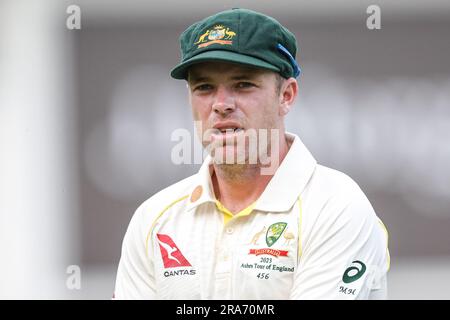 London, Großbritannien. 01. Juli 2023. Marcus Harris of Australia während des LV= Insurance Ashes Test Series Second Test Day 4 England gegen Australia at Lords, London, Vereinigtes Königreich, 1. Juli 2023 (Foto von Mark Cosgrove/News Images) in London, Großbritannien, am 7./1. Juli 2023. (Foto: Mark Cosgrove/News Images/Sipa USA) Guthaben: SIPA USA/Alamy Live News Stockfoto
