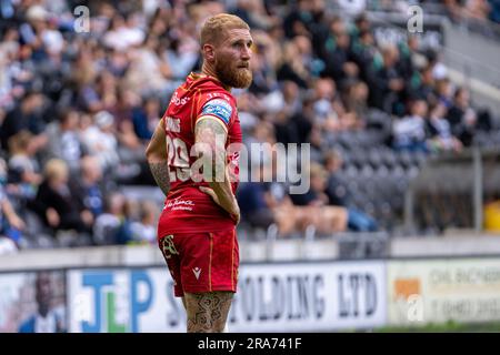 Hull, UK. 1. Juli 2023 Betfred Super League - Runde 17: Hull FC gegen Catalans Dragons. Sam Tomkins, Katalanische Drachen. Kredit Paul Whitehurst/Alamy Live News Stockfoto