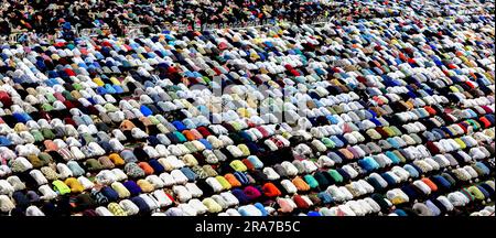 Eid al -Adha Gebete im Education City Stadium Doha Katar 28-06-2023 Stockfoto