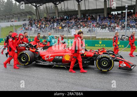Spielberg, Österreich. Juli 1. 2023. Formel 1: Rolex-Grand-Prix auf dem Red Bull Ring, Österreich. Sprint Race abgebildet: Ferrari SF-23 © Piotr Zajac/Alamy Live News Stockfoto