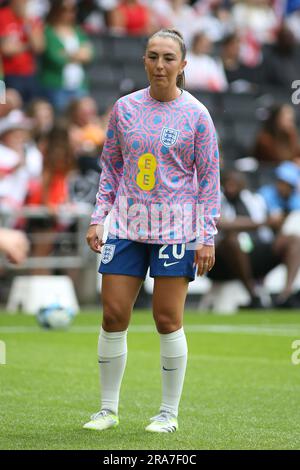 London, Großbritannien. 01. Juli 2023. London, April 6. 2023: Katie Zelem (20 England) beim Womens International Friendly Football Match zwischen England und Portugal im Stadium MK, Milton Keynes, England. (Pedro Soares/SPP) Kredit: SPP Sport Press Photo. Alamy Live News Stockfoto
