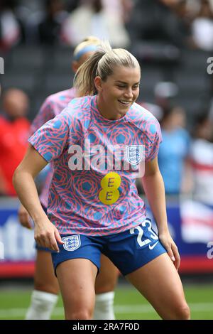 London, Großbritannien. 01. Juli 2023. London, April 6. 2023: Alessia Russo (23 England) beim Womens International Friendly Football Match zwischen England und Portugal im Stadium MK, Milton Keynes, England. (Pedro Soares/SPP) Kredit: SPP Sport Press Photo. Alamy Live News Stockfoto
