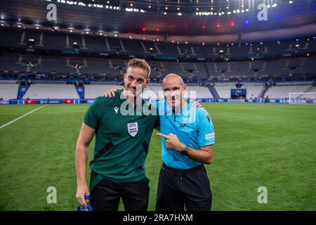 PARIS, FRANKREICH - JUNI 19: > während des UEFA-Wettkampfs DER EURO 2024-Qualifikationsrunde B zwischen Frankreich und Griechenland im Stade de France am 19. Juni 2023 in Stockfoto