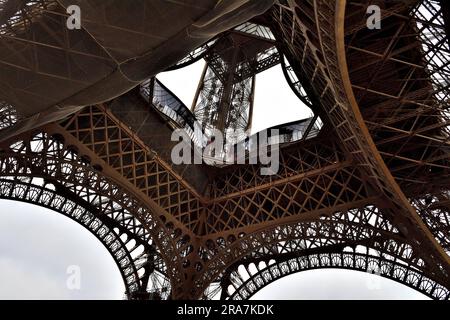 Ich liebe Paris im Februar Stockfoto