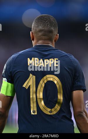 PARIS, FRANKREICH - JUNI 19: Kylian Mbappe von Frankreich während des UEFA-Wettkampfs der GRUPPE B IN der Euro 2024-Qualifikationsrunde zwischen Frankreich und Griechenland im Stade de France Stockfoto