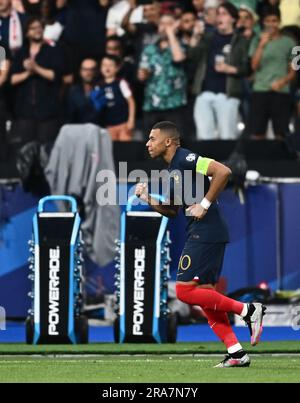PARIS, FRANKREICH - JUNI 19: Kylian Mbappe von Frankreich während des UEFA-Wettkampfs der GRUPPE B IN der Euro 2024-Qualifikationsrunde zwischen Frankreich und Griechenland im Stade de France Stockfoto